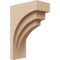 Ekena Millwork 3"W x 6"D x 9"H Classic Rockford Rough Cedar Woodgrain TimberThane Corbel, Primed Tan CORUR03X06X09ROCRCPR - alternate 1